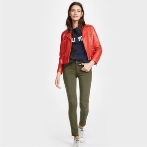 Rag & Bone Skinny Army Green Jeans 26.
